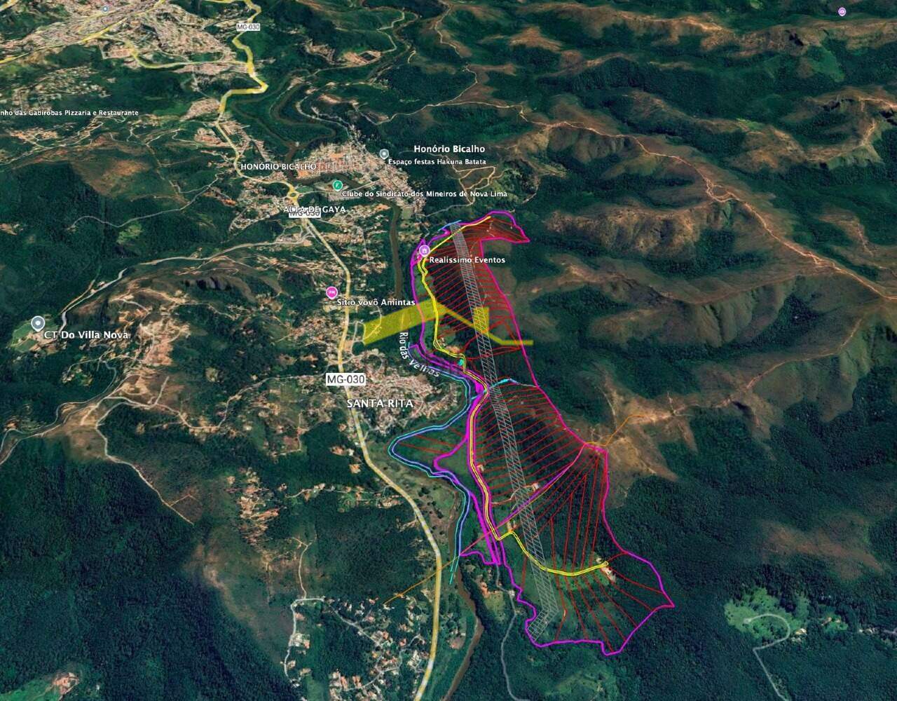 Terreno / Área à venda no Honório Bicalho: 