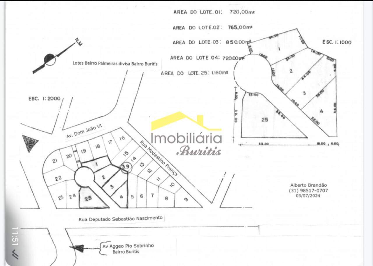 Lote à venda no Palmeiras: 