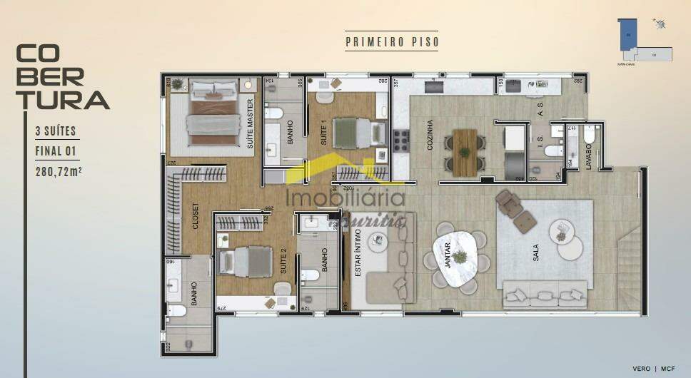 Cobertura à venda no Santo Antônio: 