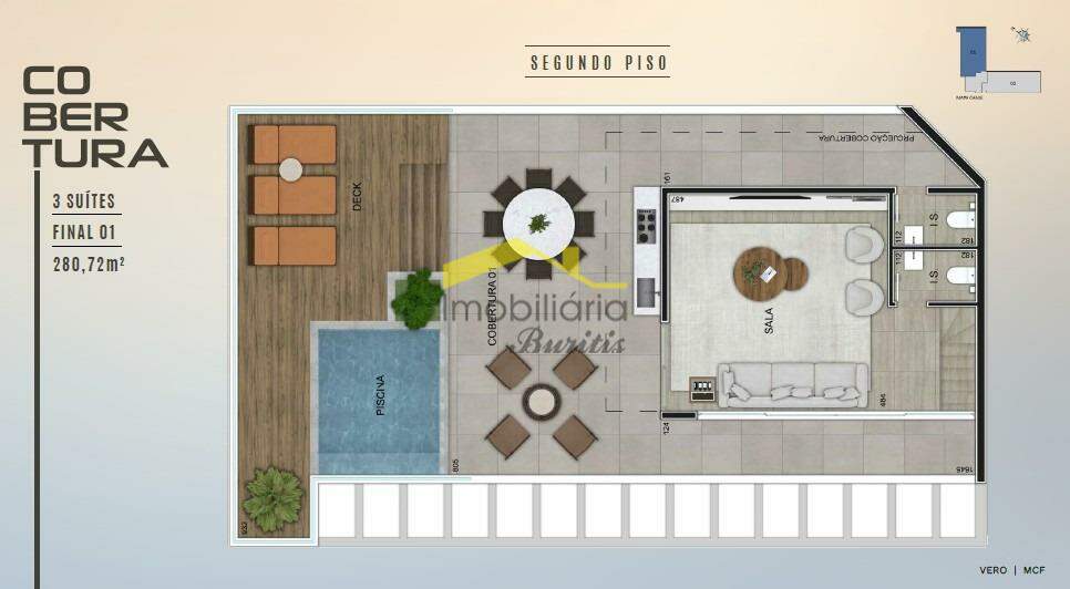 Cobertura à venda no Santo Antônio: 