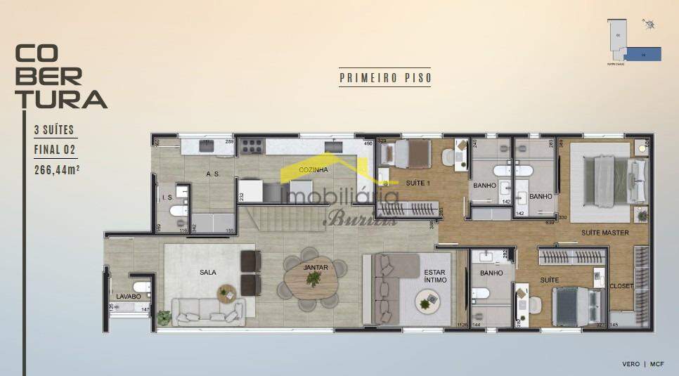 Cobertura à venda no Santo Antônio: 