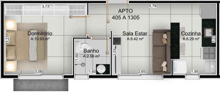 Apartamento à venda no Centro: 