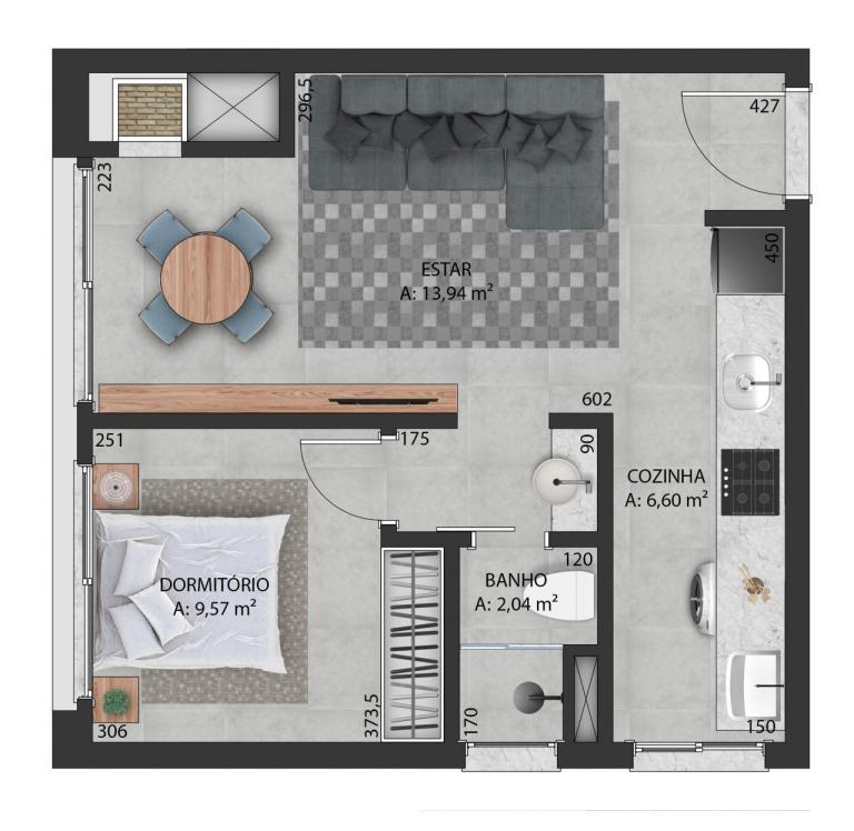 Apartamento à venda no Camobi: 