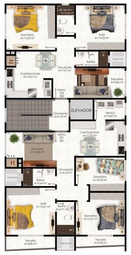 Apartamento à venda no Pé de Plátano: 