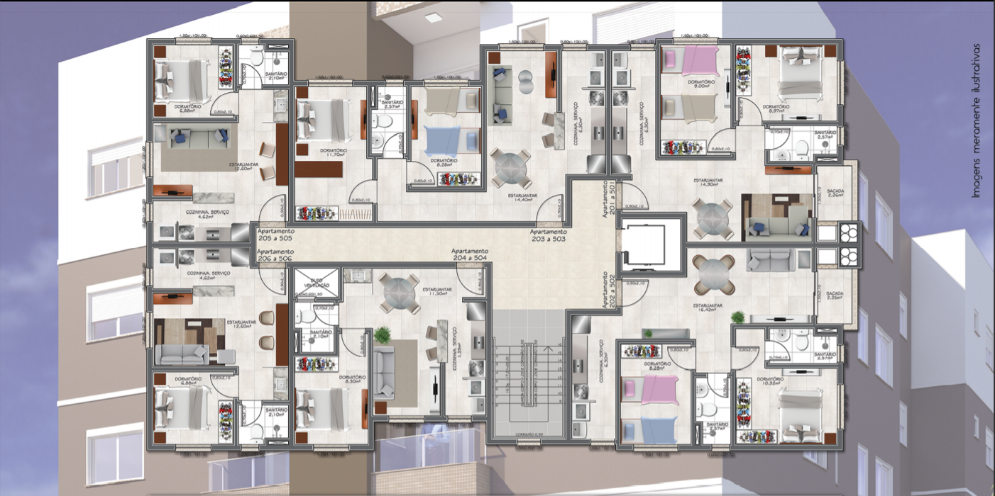 Apartamento à venda no Camobi: 