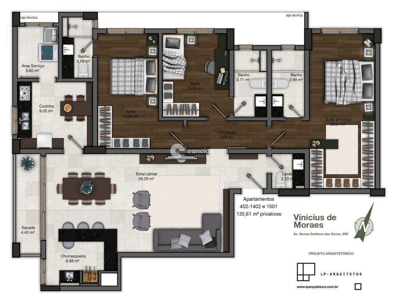 Apartamento à venda no Centro: