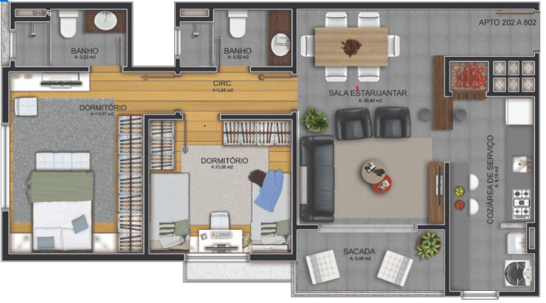 Apartamento à venda no Menino Jesus: 