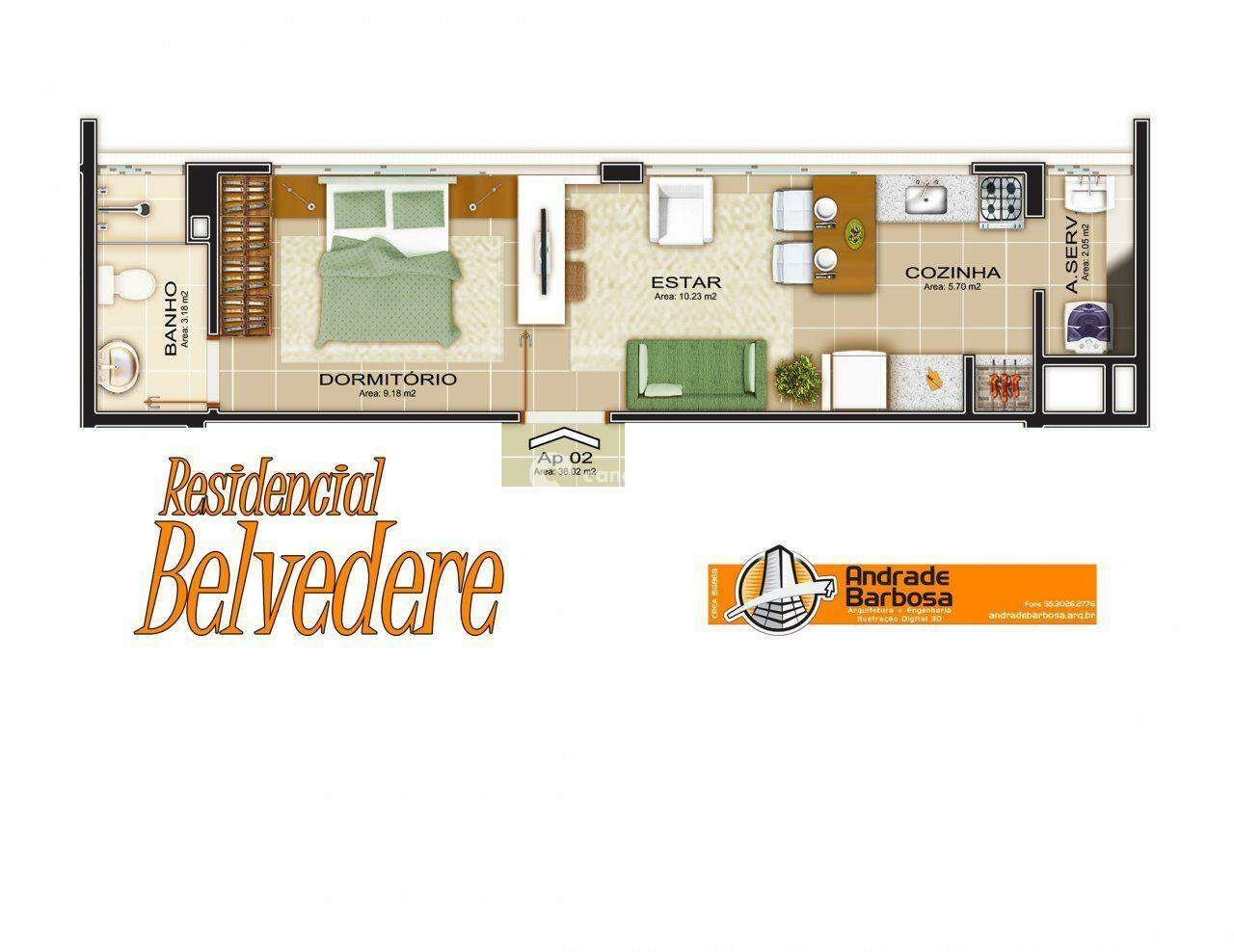 Apartamento à venda no Nossa Senhora de Lourdes: 
