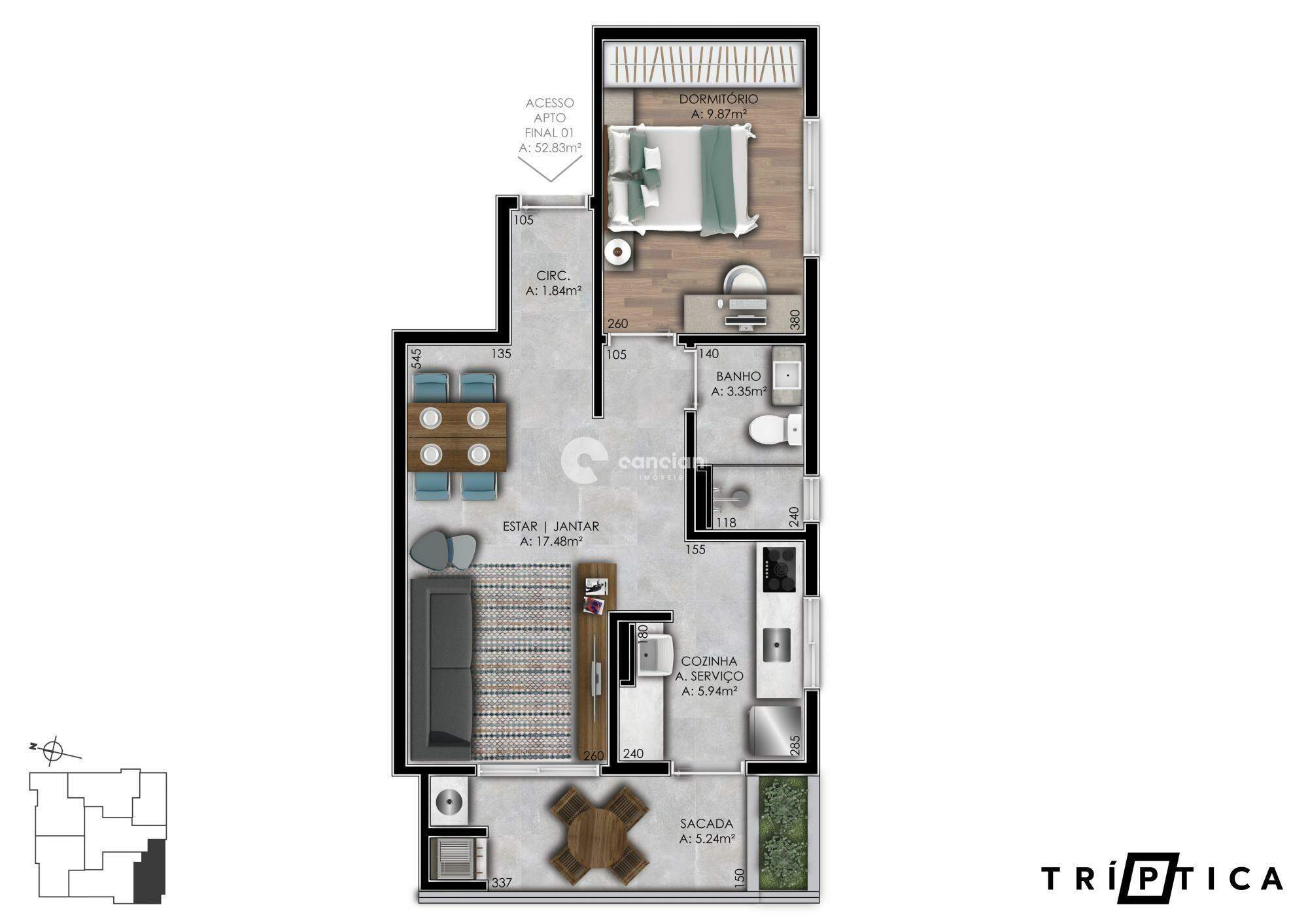 Apartamento à venda no Nossa Senhora de Fátima: 