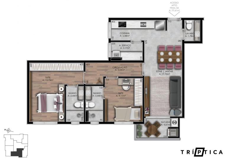 Apartamento à venda no Nossa Senhora de Fátima: 