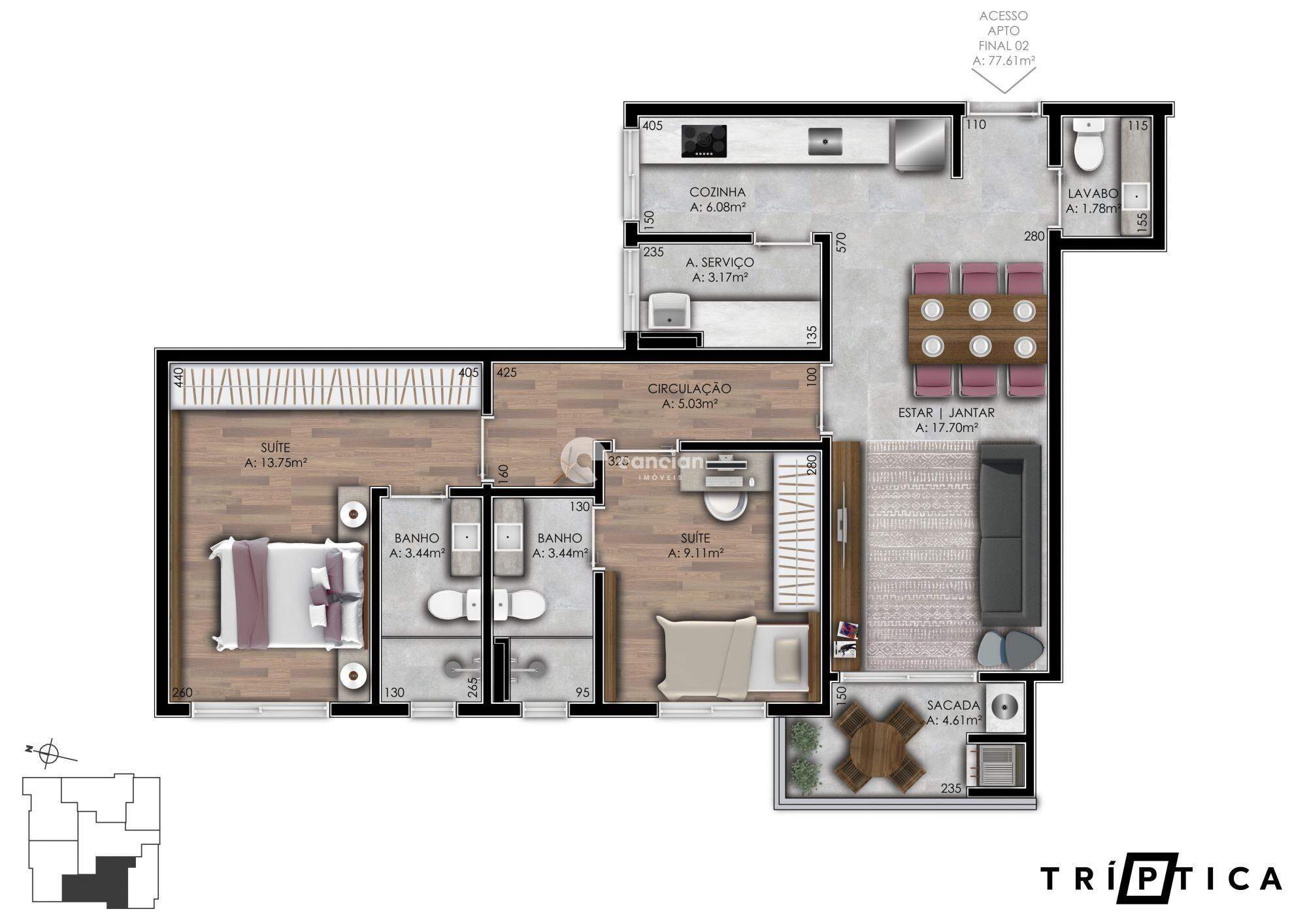 Apartamento à venda no Nossa Senhora de Fátima: 