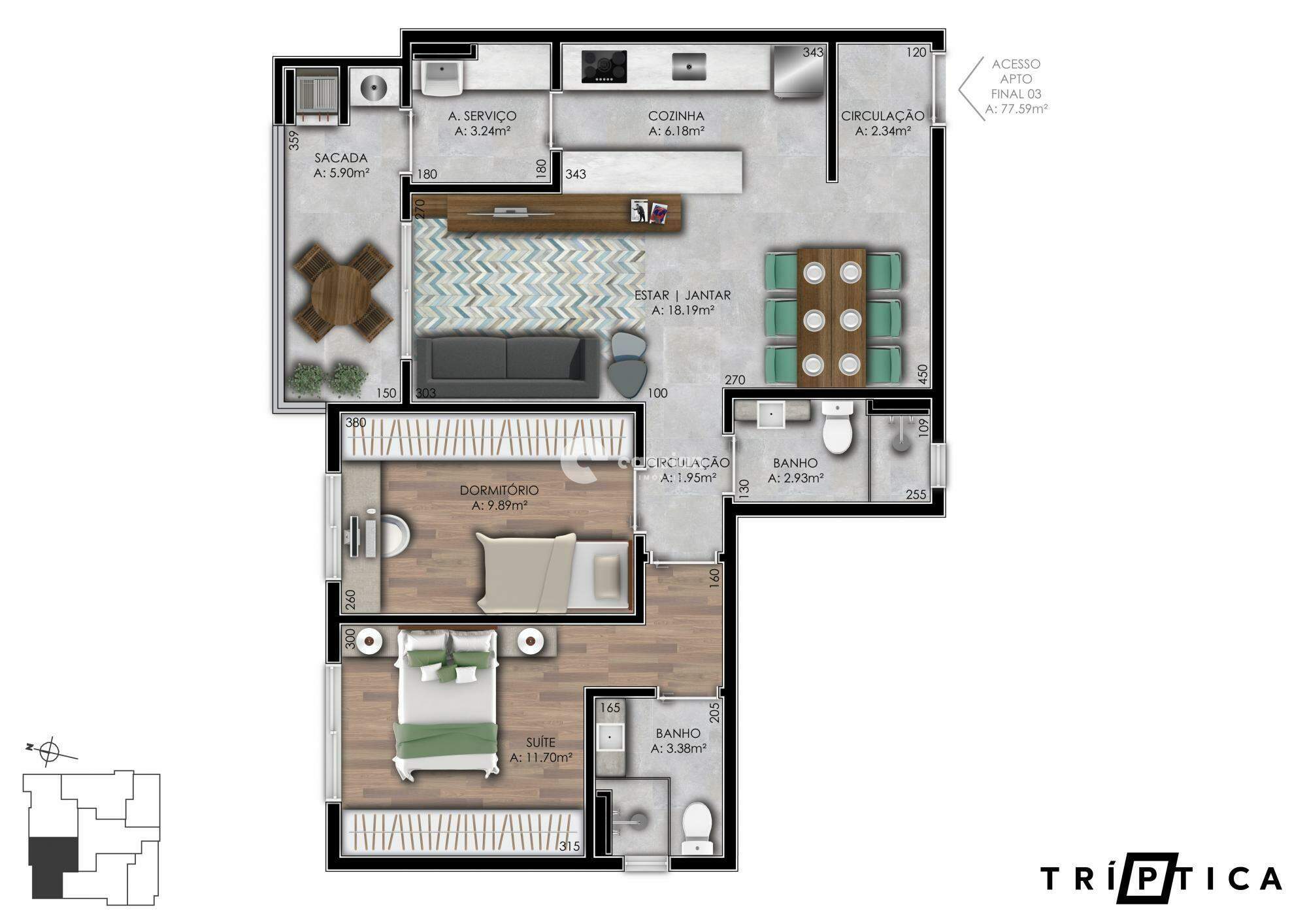 Apartamento à venda no Nossa Senhora de Fátima: 