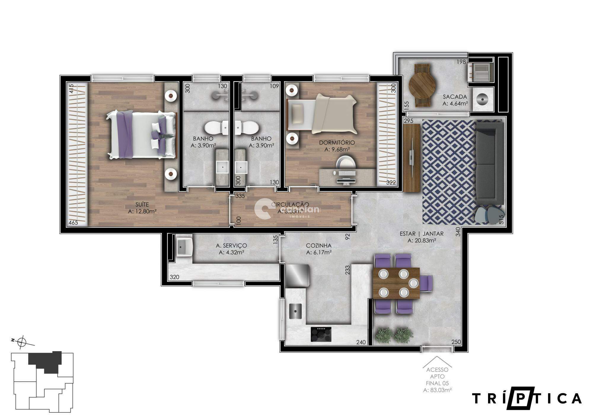 Apartamento à venda no Nossa Senhora de Fátima: 