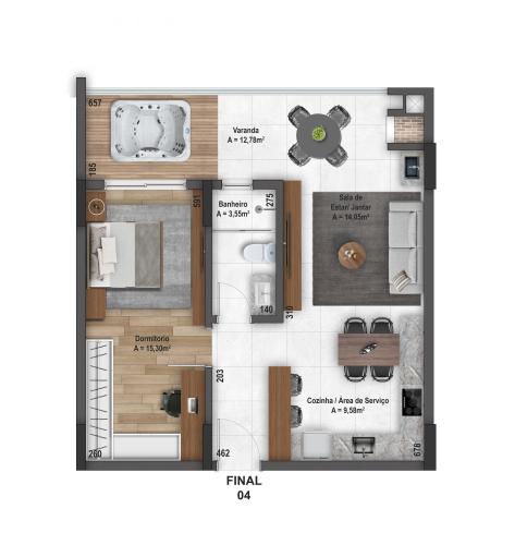 Apartamento à venda no Nossa Senhora do Rosário: 