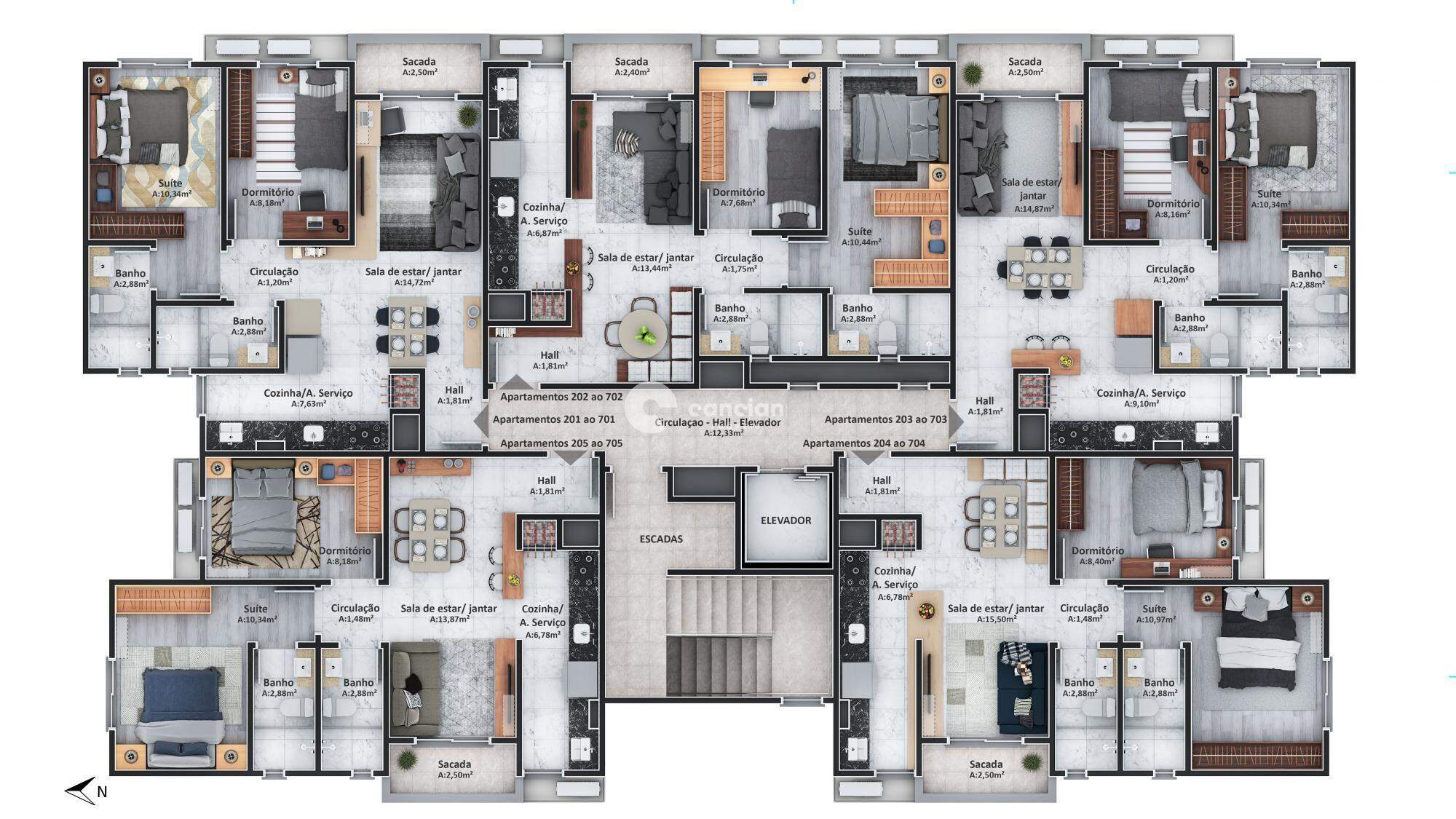 Apartamento à venda no São José: 