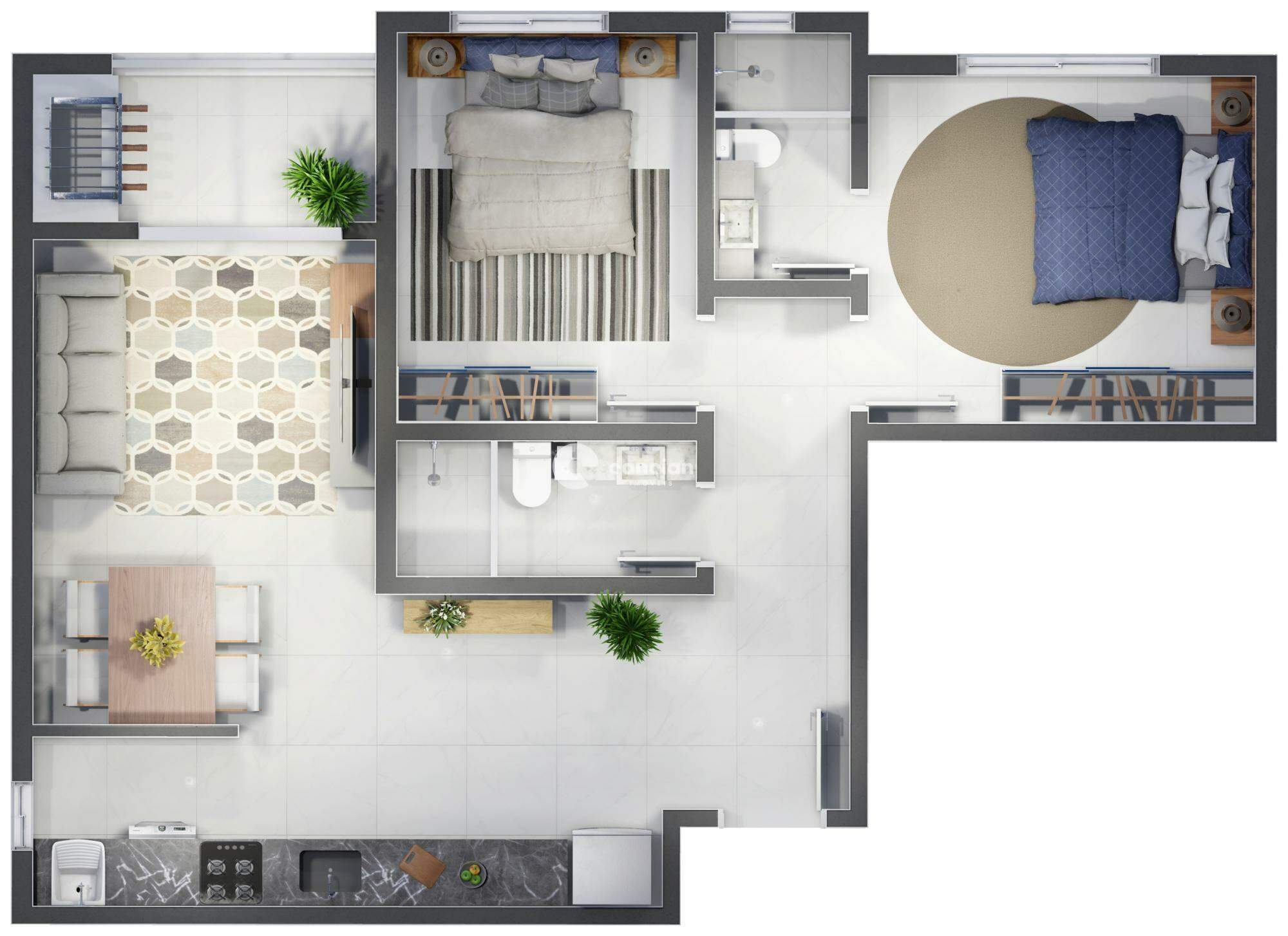 Apartamento à venda no Centro: 