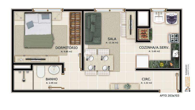Apartamento à venda no Nossa Senhora do Rosário: 