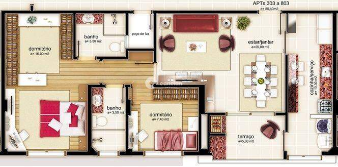 Apartamento à venda no Centro: 