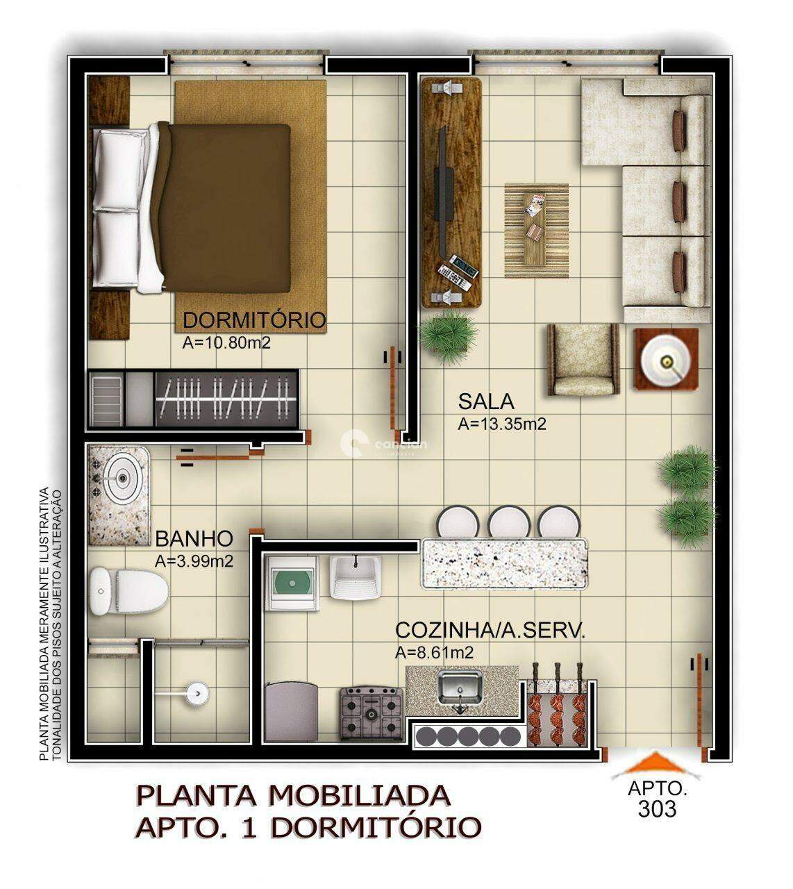 Apartamento à venda no Camobi: 