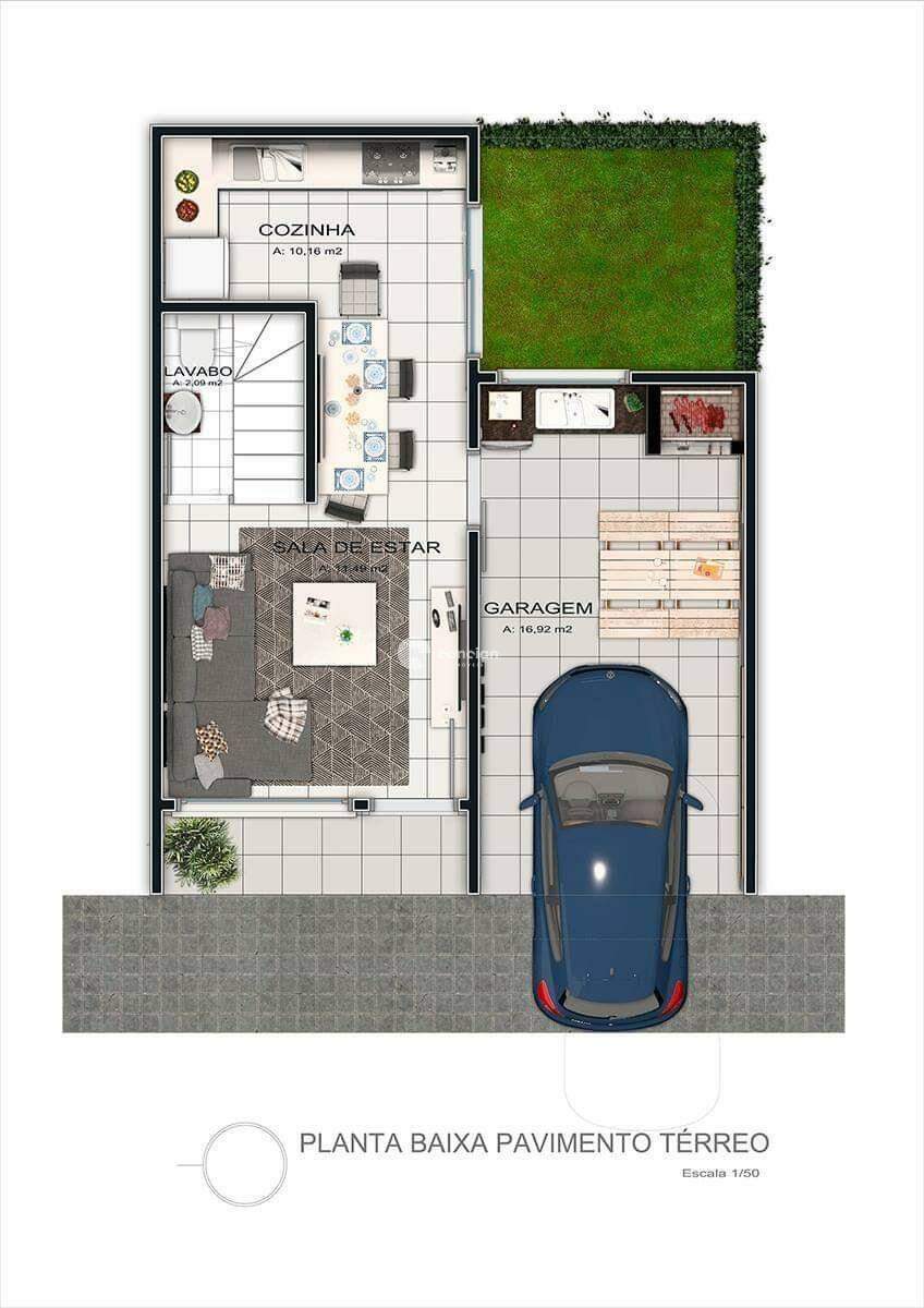 Casa de Condomínio à venda no Pinheiro Machado: 