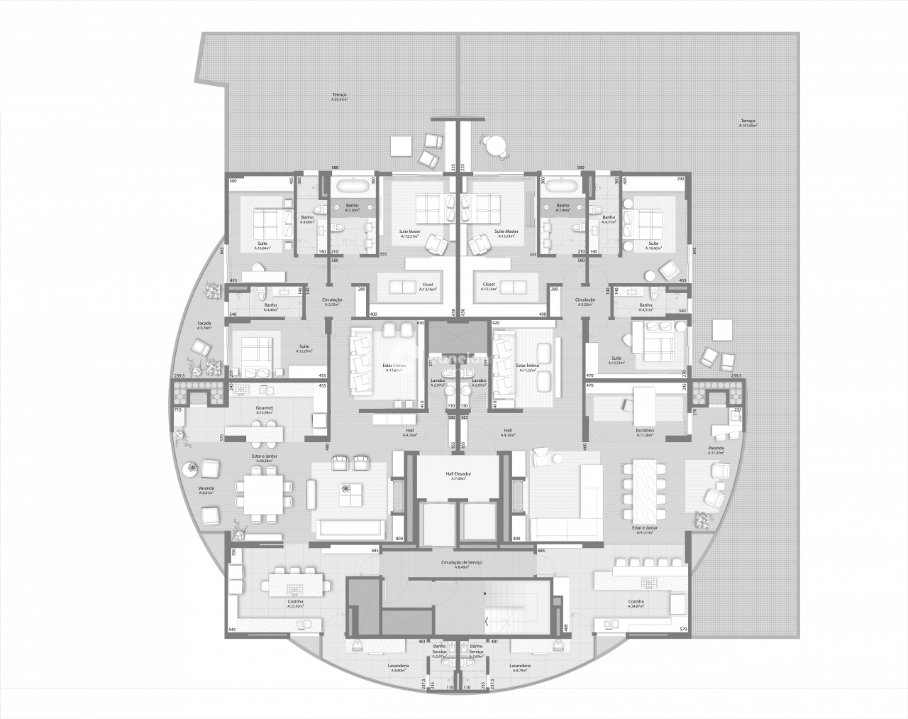 Apartamento à venda no Centro: