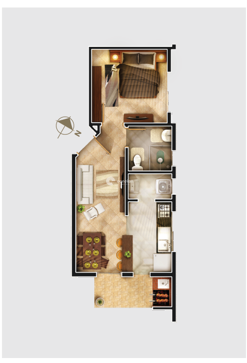 Apartamento à venda no Camobi: 