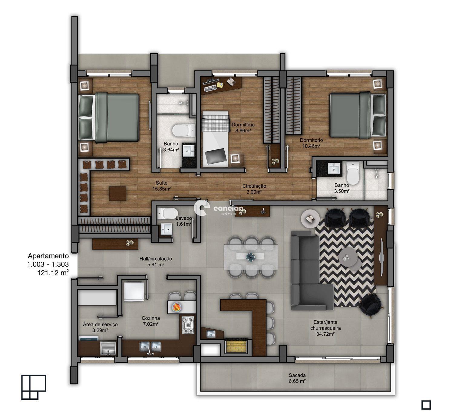 Apartamento à venda no Nossa Senhora de Lourdes: 