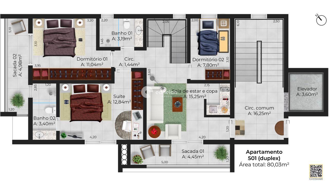 Apartamento para aluguel no Duque de Caxias: 