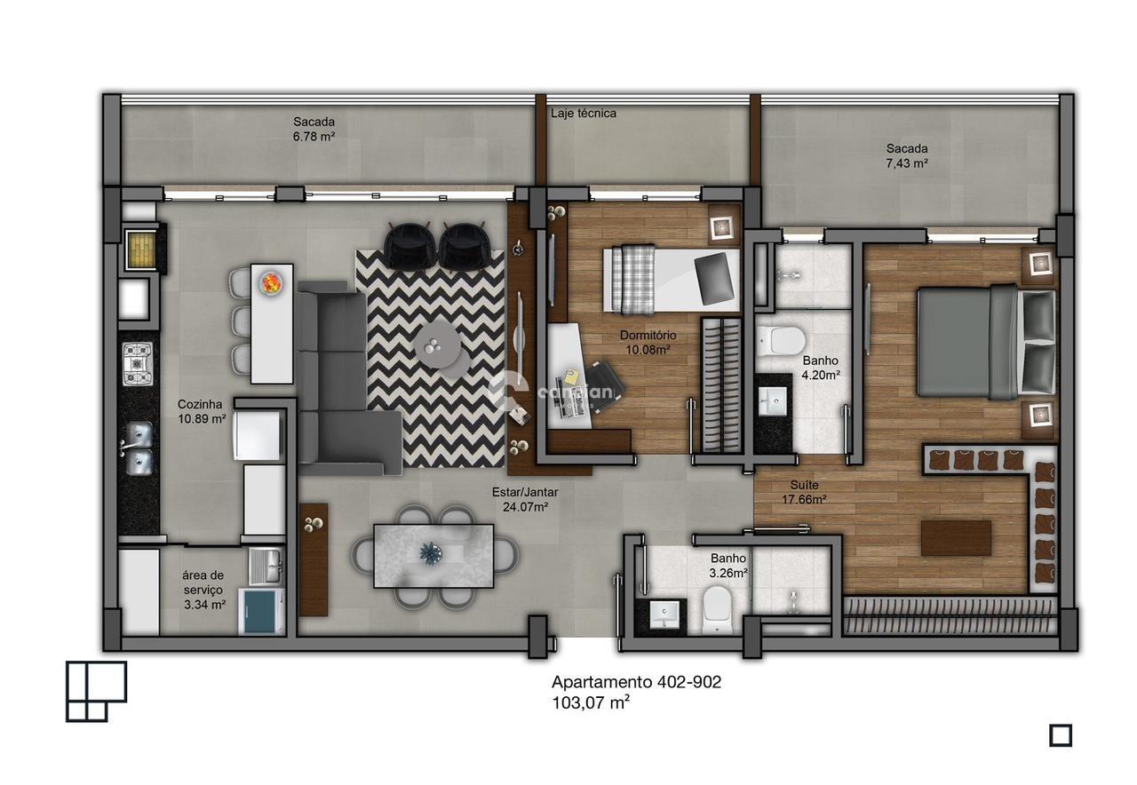 Apartamento à venda no Nossa Senhora de Lourdes: 