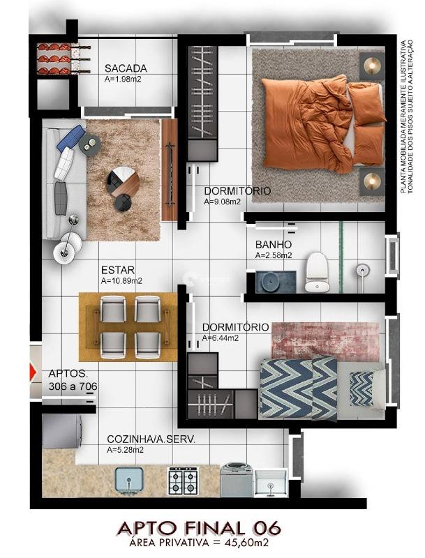 Apartamento à venda no Camobi: 