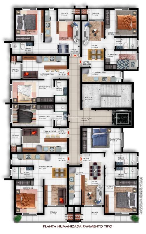 Apartamento à venda no Camobi: 