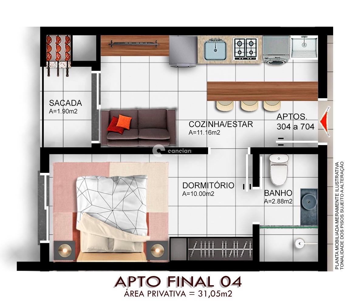 Apartamento à venda no Camobi: 