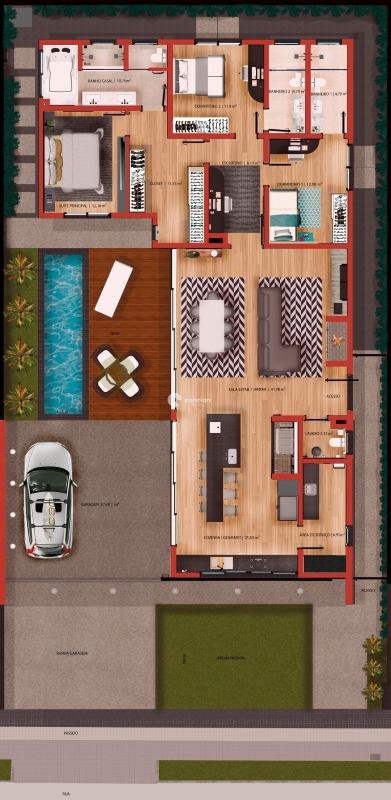 Casa de Condomínio à venda no Camobi: 