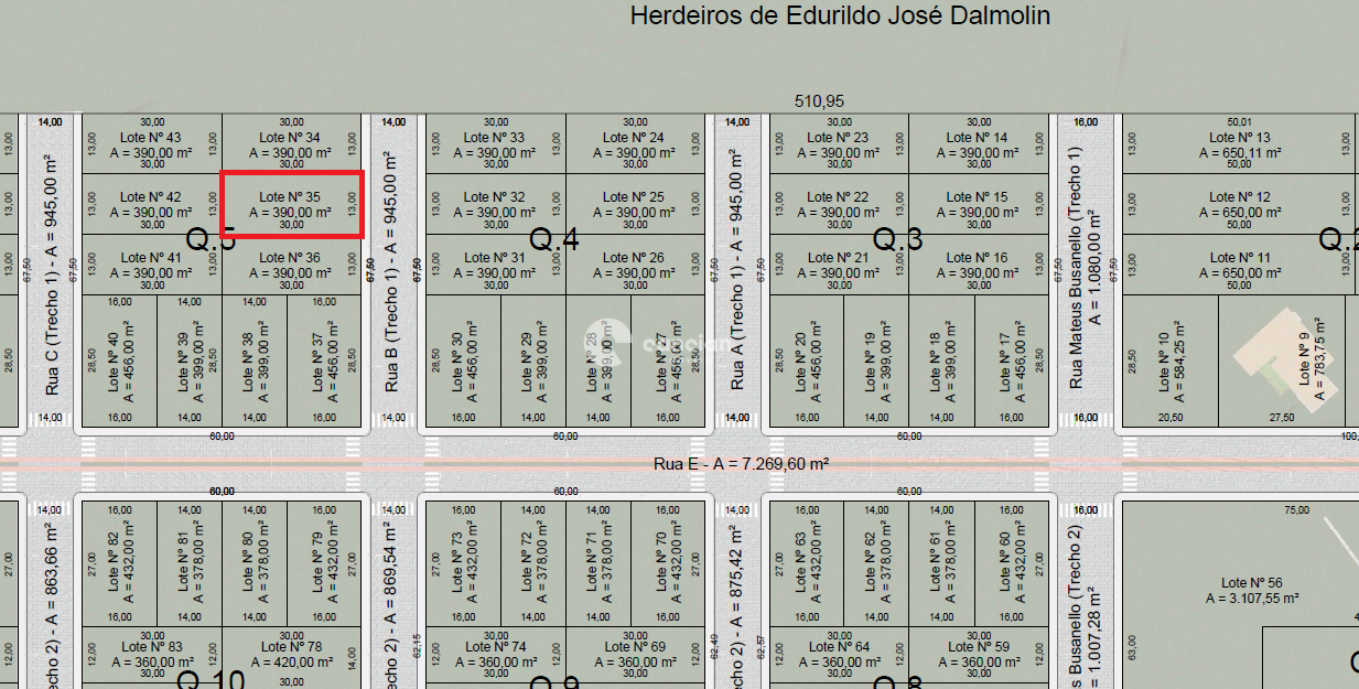 Terreno à venda no Centro: 