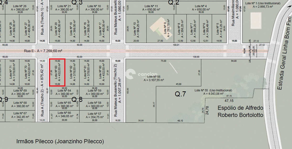 Terreno à venda no Centro: 