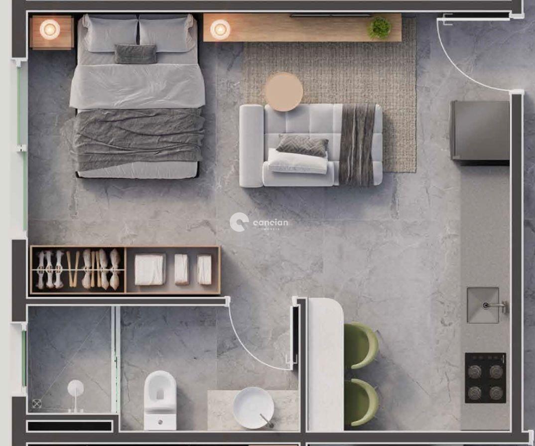 Studio à venda no Nossa Senhora do Rosário: 