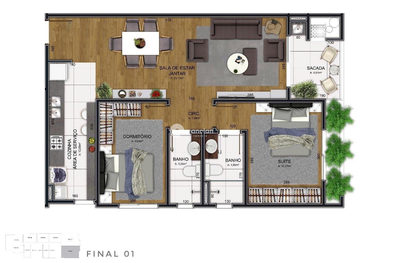 Apartamento à venda no Nossa Senhora das Dores: 