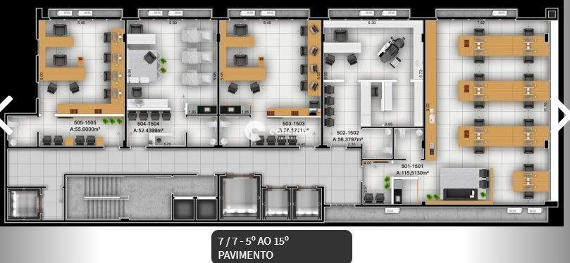 Sala Comercial para aluguel no Centro: 