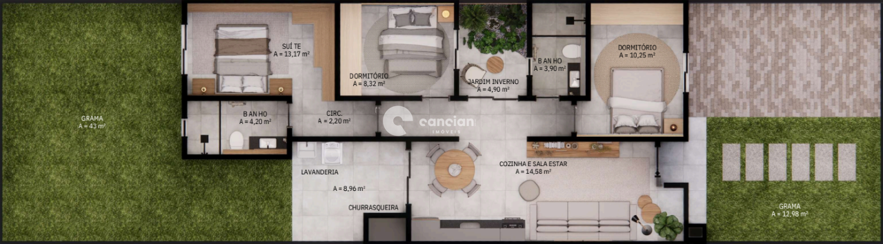 Casa à venda no Camobi: 