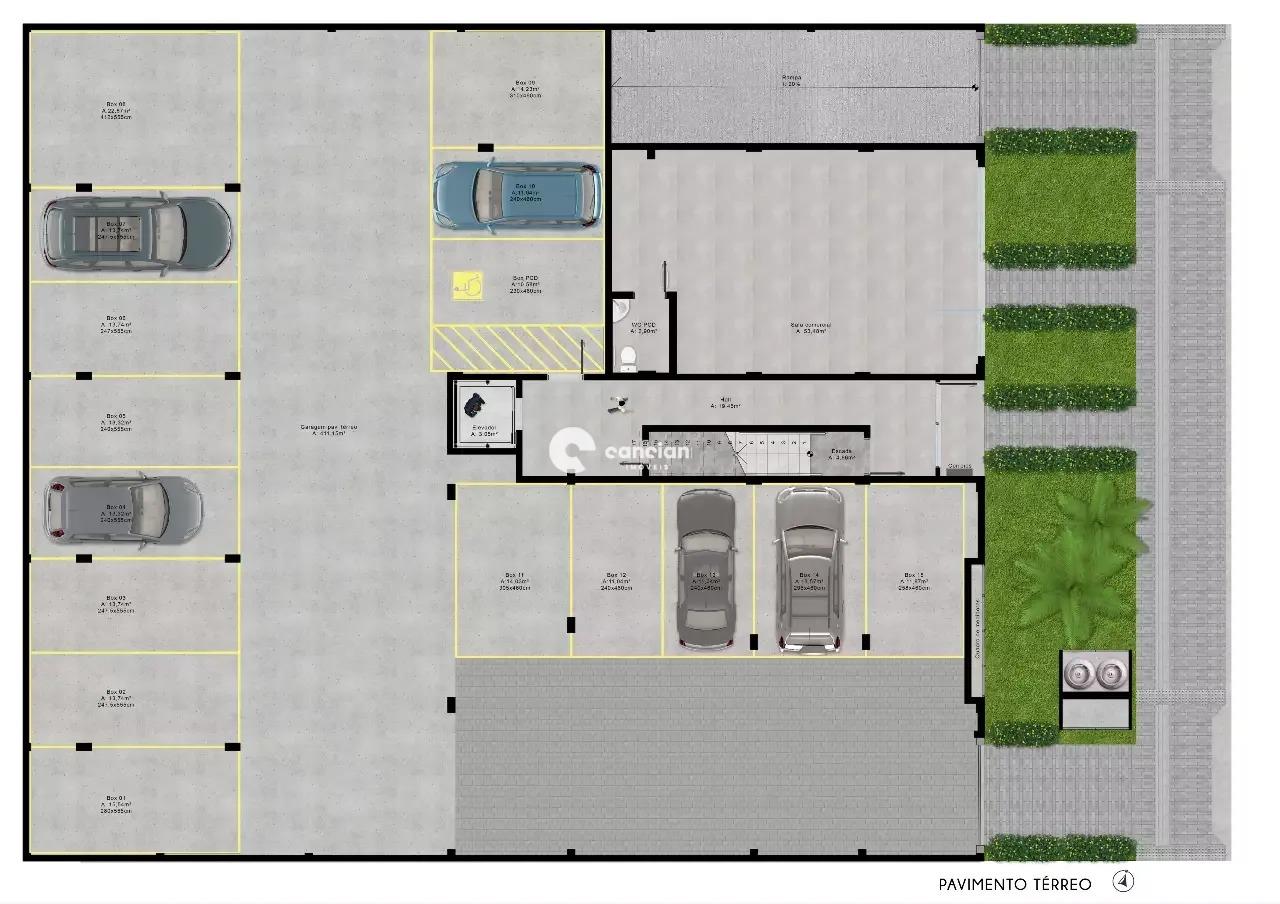 Apartamento para aluguel no Camobi: 