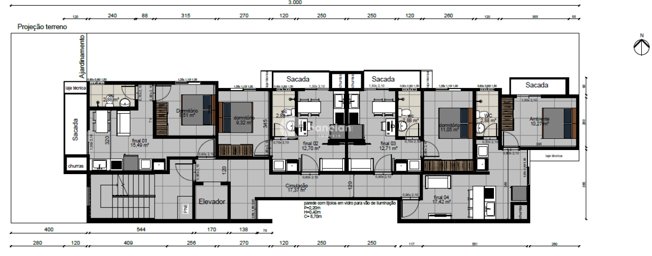 Apartamento à venda no Camobi: 