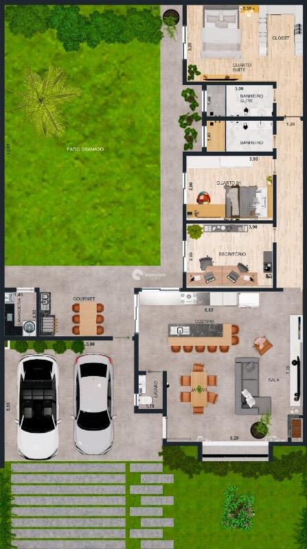 Casa de Condomínio à venda no Camobi: 