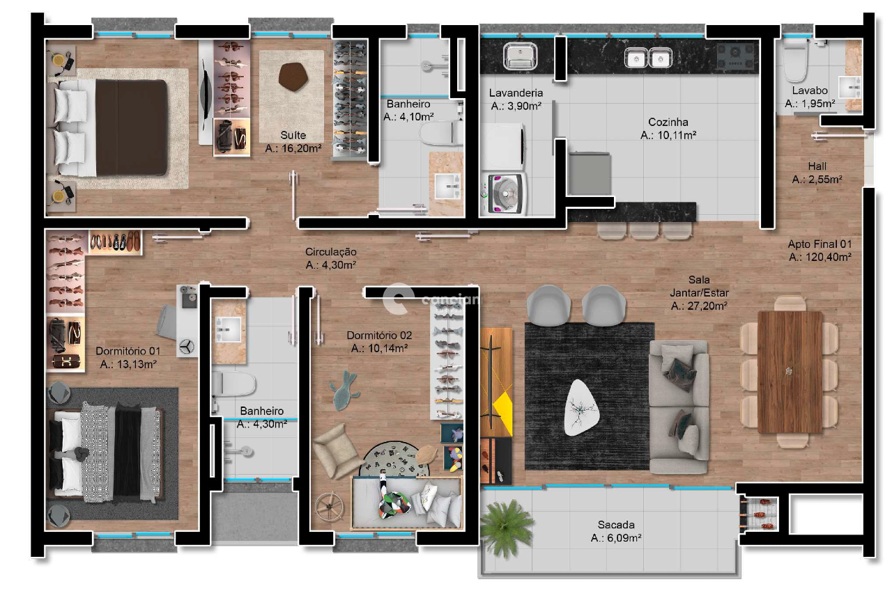 Apartamento à venda no Centro: 