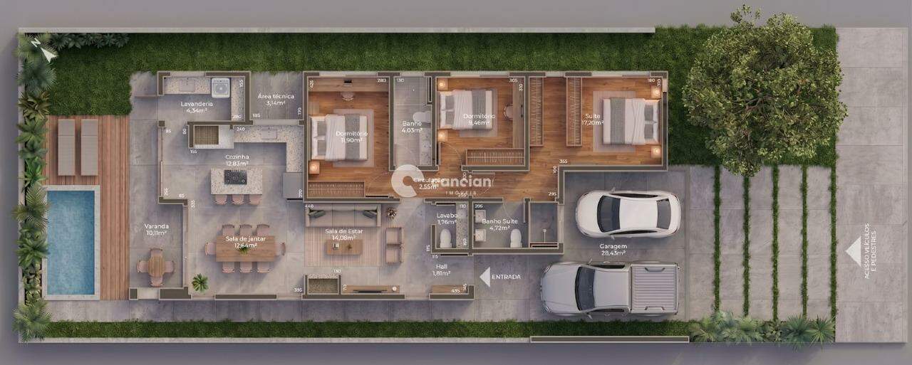 Casa de Condomínio à venda no Tomazetti: 