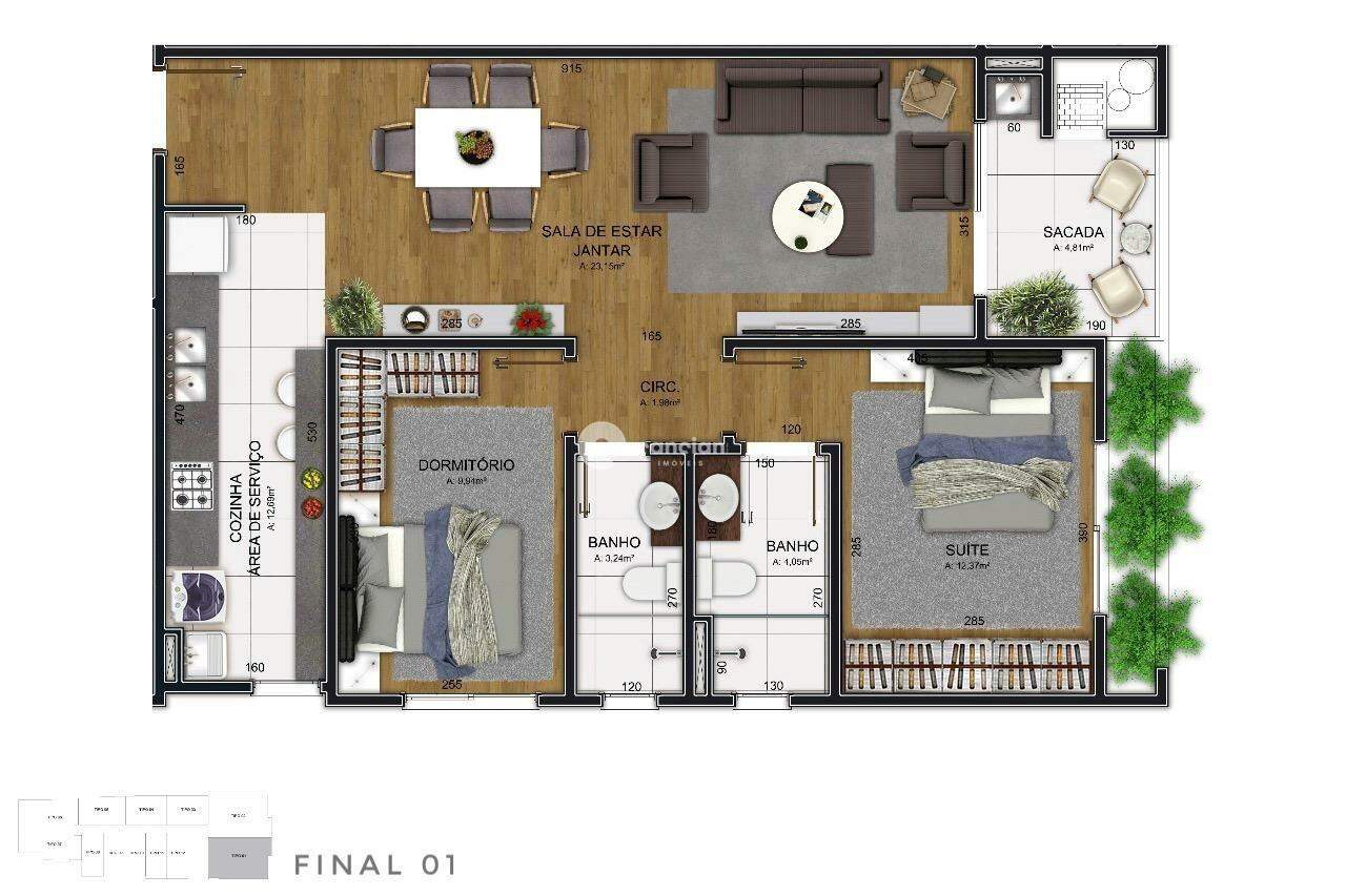 Apartamento à venda no Nossa Senhora das Dores: 