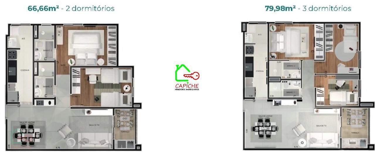 Apartamento, 2 quartos, 61 m² - Foto 3