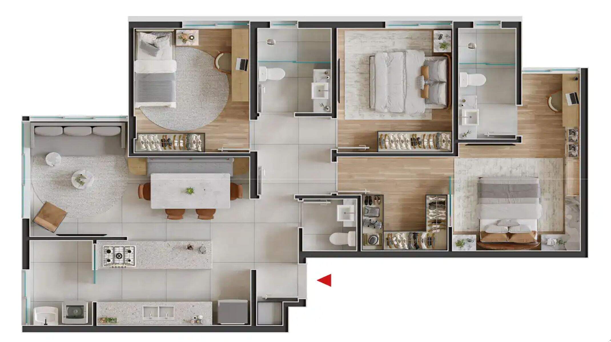 Apartamento, 3 quartos, 81 m² - Foto 17