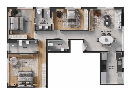 Apartamento, 3 quartos, 114 m² - Foto 3