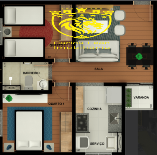 Apartamento com 2 dormitórios à venda em Belo Horizonte, no bairro Diamante