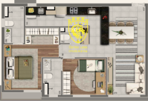 Apartamento com 2 dormitórios à venda em Belo Horizonte, no bairro Lourdes